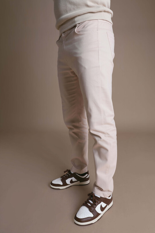 LIGHT MINK RABAT TROUSERS - 4